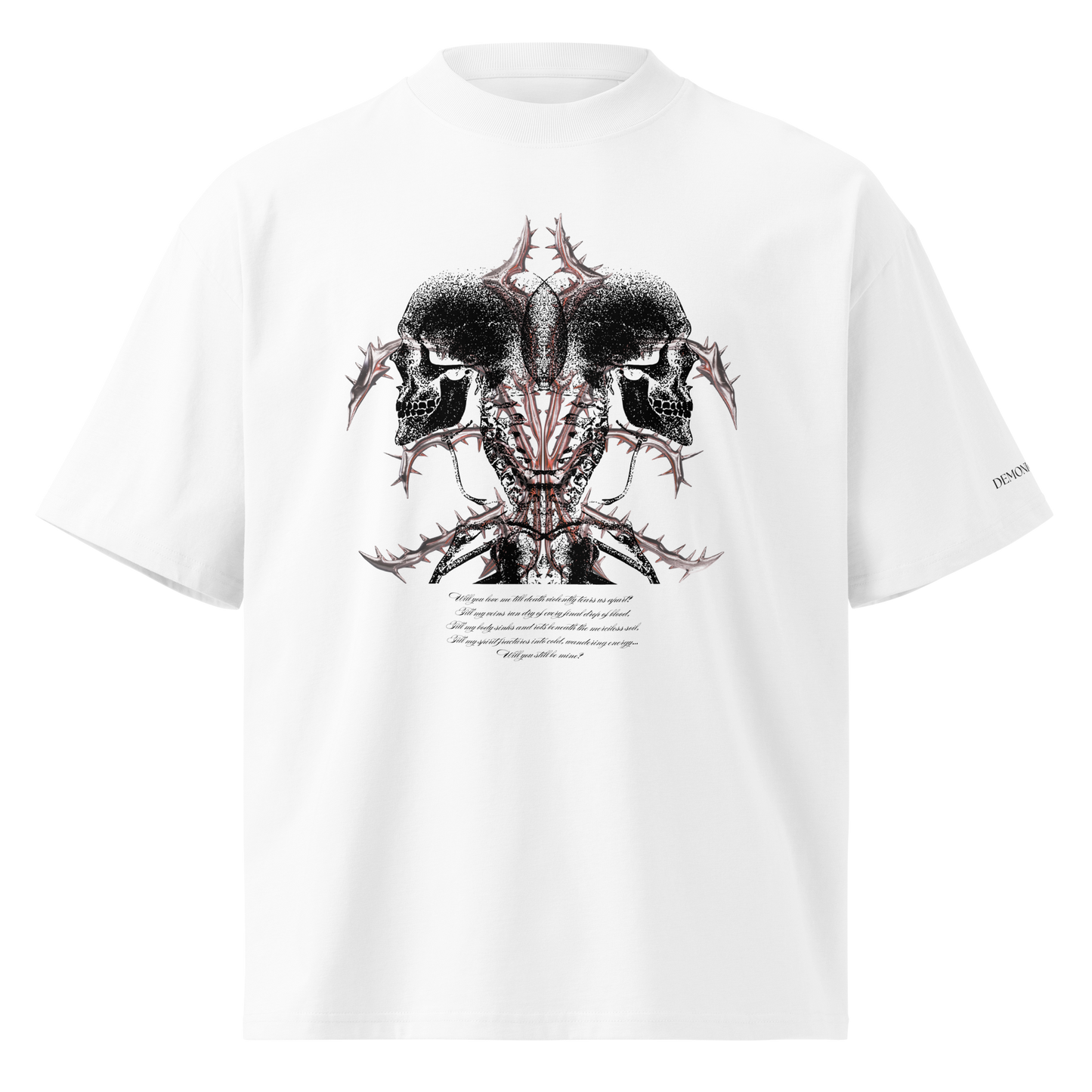 GOTHIC POEM OVERSIZED TEE
