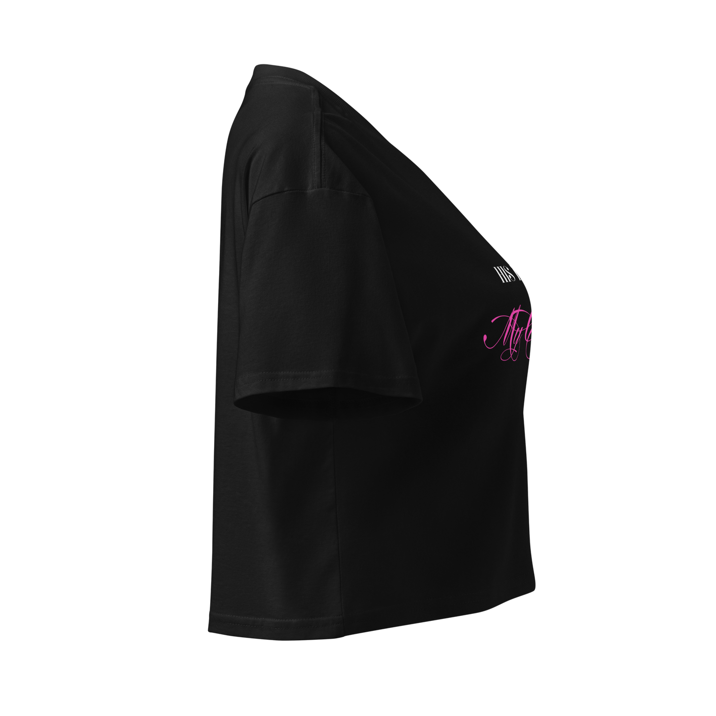XHIS BODY CROP TOP BLACK