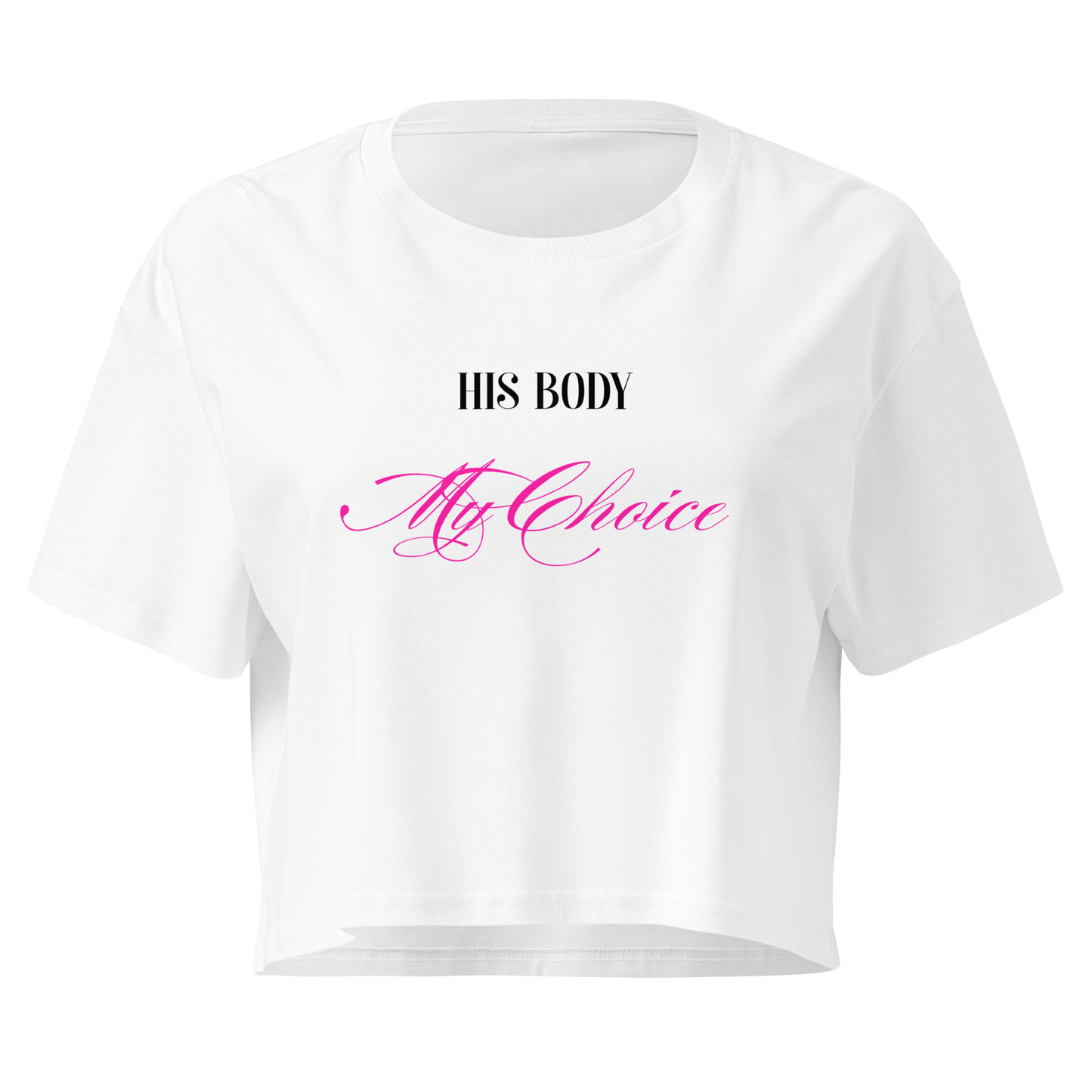 XHIS BODY CROP TOP WHITE