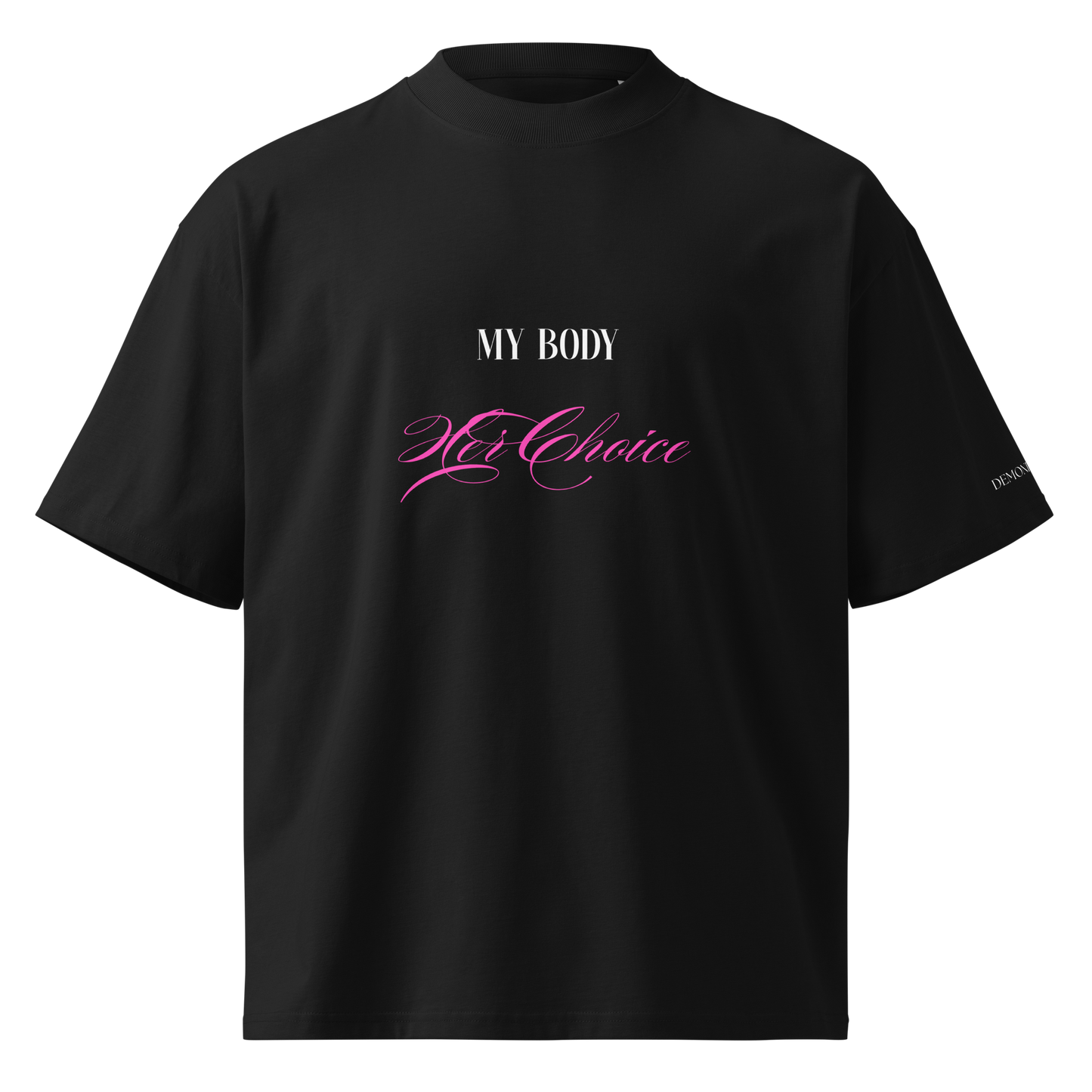 XMY BODY OVERSIZED TEE BLACK