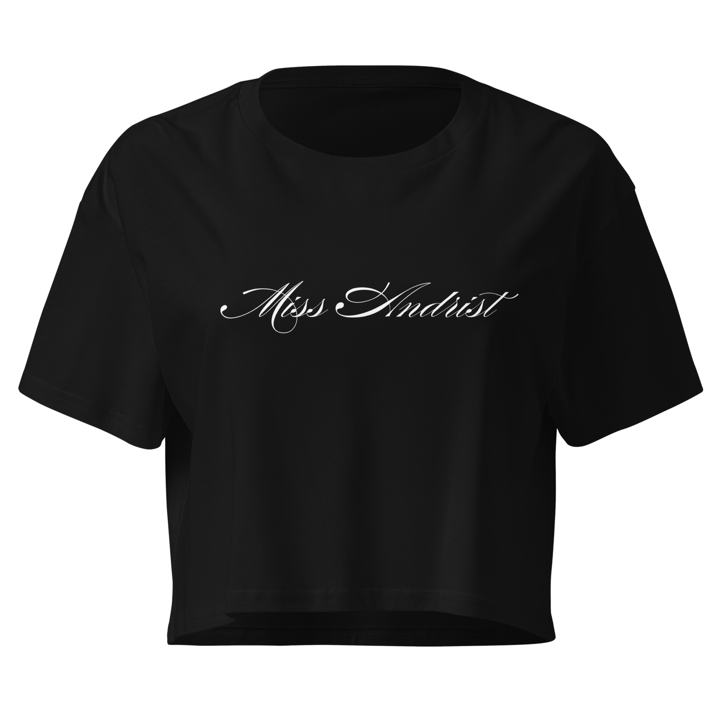 MISS ANDRIST CROP TOP BLACK