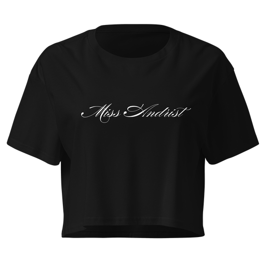 MISS ANDRIST CROP TOP BLACK
