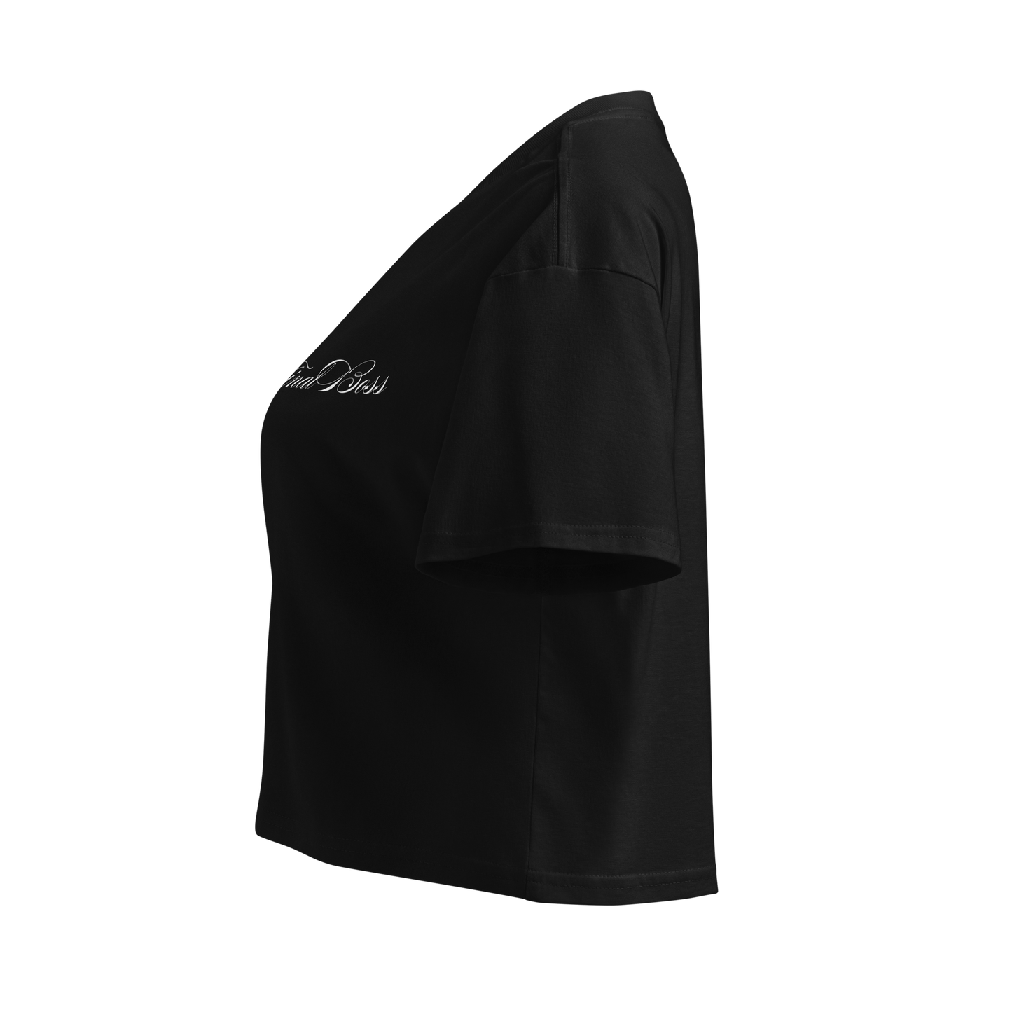 UNEMPLOYED FINAL BOSS CROP TOP BLACK