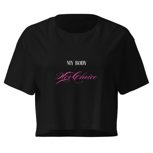 XMY BODY CROP TOP BLACK