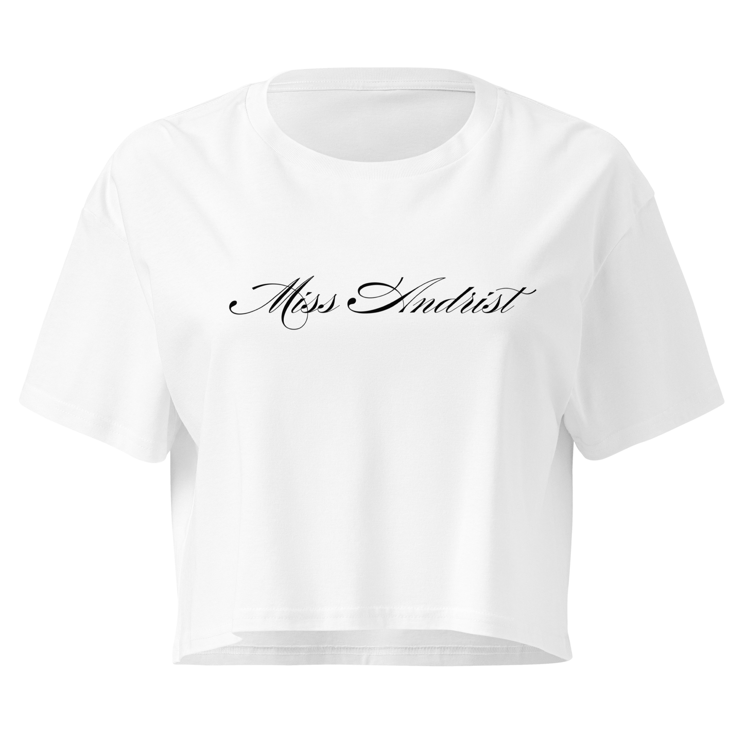 MISS ANDRIST CROP TOP WHITE