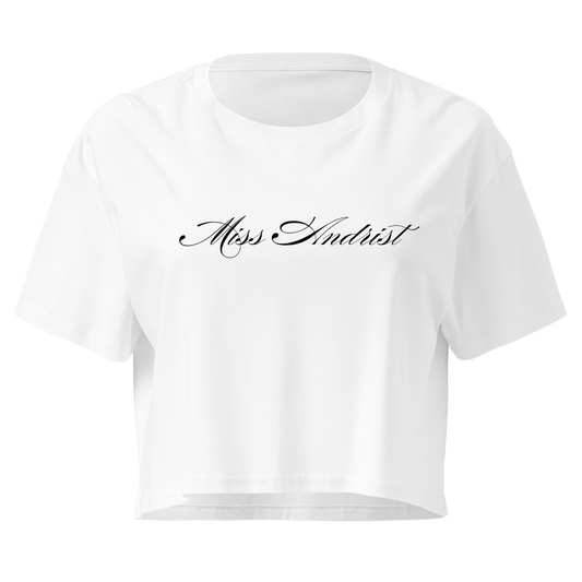 MISS ANDRIST CROP TOP WHITE