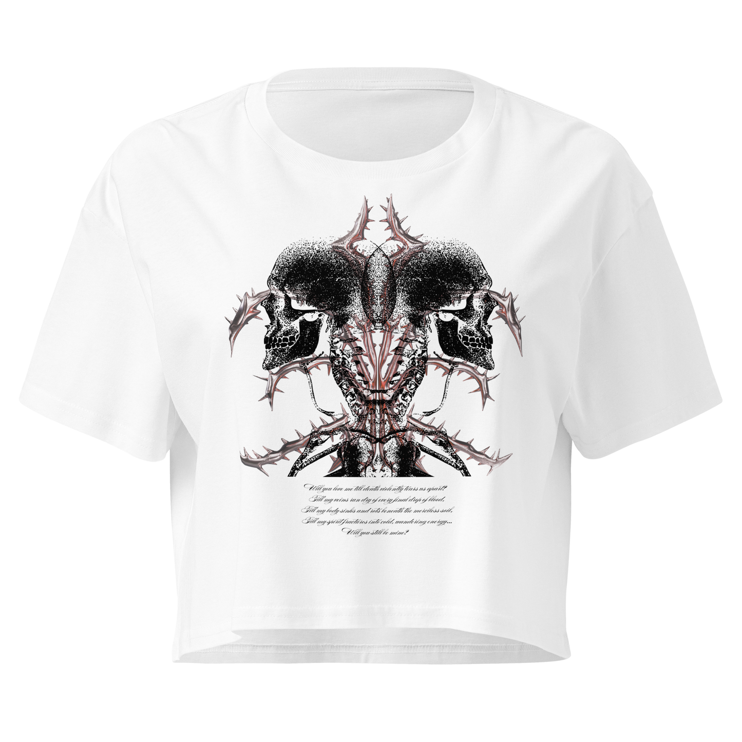 GOTHIC POEM CROP TOP
